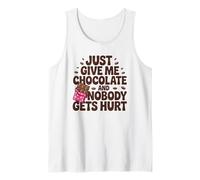 Sarcasmo para amantes del chocolate - Just Give Me Candy Bar Camiseta sin Mangas