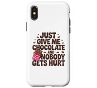 Sarcasmo para amantes del chocolate - Just Give Me Candy Bar Carcasa para iPhone X/XS