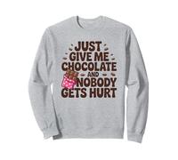 Sarcasmo para amantes del chocolate - Just Give Me Candy Bar Sudadera