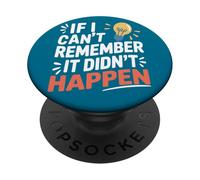 Sarcasmo Retro: Si No Me Acuerdo, No Pasó. PopSockets PopGrip Adhesivo