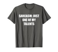 Sarcasmo- Solo Uno De Mis Talentos Camiseta, Hombre, Asfalto, 6XL