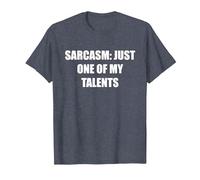 Sarcasmo- Solo Uno De Mis Talentos Camiseta, Hombre, Azul Jaspeado, 6XL