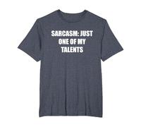 Sarcasmo- Solo Uno De Mis Talentos Camiseta, Hombre Tallas Grandes, Azul Jaspeado, 6X Alto