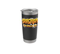 Sarcasmo Spice of Life Graffiti Street Graphic Humor divertido Vaso térmico de acero inoxidable de doble pared