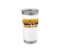 Sarcasmo Spice of Life Graffiti Street Graphic Humor divertido Vaso térmico de acero inoxidable de doble pared