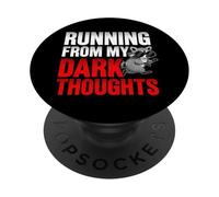 Sarcasmo Vintage de los Amantes de los mapaches huyendo de PopSockets PopGrip Adhesivo