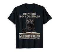 Sarcastic Cat Quote Introvert Sarcasm Quiet Personality Art Camiseta
