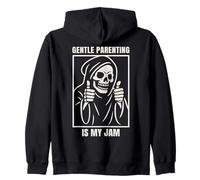 Sarcastic Gentle Parenting Is My Jam Tired Skeleton Mom Dad Sudadera con Capucha