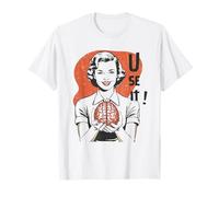 Sarcastic Retro Use It Brain Funny Psychology Mind 1950s Camiseta
