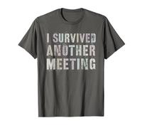 Sarcastic Sobreviví a Otra reunión Empleado Oficina Humor Camiseta