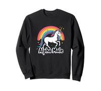 Sarcastic Unicorn Alpha Male - Offensive & Unhinged Humor Sudadera