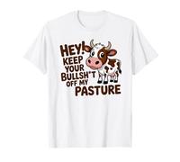 Sarcástico Amante De La Vaca Divertida Vida De Granja Mala Actitu Camiseta