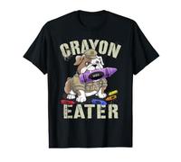 Sarcástico Crayon Eater Jarhead Familia Soldado Militar Meme Camiseta gráfica económica