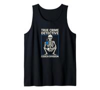 Sarcástico Crimen Verdadero Detective Couch División Dicho Camiseta sin Mangas