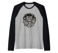 Sarcástico Diciendo Que la Rabia Consume Gatito Divertido Camiseta Manga Raglan