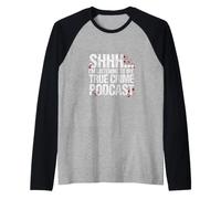 Sarcástico Diciendo Shhh Estoy Escuchando Mi Podcast de Crimen Verdadero Camiseta Manga Raglan