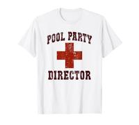 Sarcástico Director DE Fiestas DE Piscina Fuera del Campamento Salvavidas Natación Camiseta