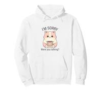 Sarcástico Gato Café Actitud Divertido Chibi Gatos Amante Sudadera con Capucha