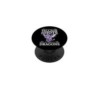 Sarcástico Gracioso Demasiados Idiotas del Pueblo No Suficientes Dragones PopSockets PopGrip Adhesivo