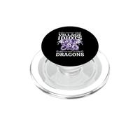 Sarcástico Gracioso Demasiados Idiotas del Pueblo No Suficientes Dragones PopSockets PopGrip para MagSafe