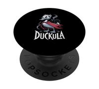 Sarcástico Halloween Count DUCKULA Farm Duck Horror Chicken PopSockets PopGrip Adhesivo