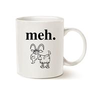 Sarcástico Meh - Meh. - Cita De Sarcasmo Meh Lo Que Sea A Quién Le Importa Poco Impresionado Suspiro Taza Porcelana Tazas Cerámica Taza De Café Para Café Hogar Té 330Ml
