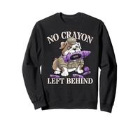 Sarcástico NO Crayon DEJADO DETRÁS Orgulloso Tripulación Mi Cuerpo Militar Sudadera