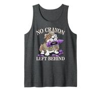 Sarcástico NO CRAYON DEJADO TRAS Orgulloso Cuerpo Militar Camiseta sin Mangas