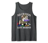 Sarcástico NO CRAYON DEJADO TRAS Orgulloso Equipo Militar Cuerpo Camiseta sin Mangas