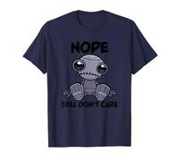 Sarcástico Nope Todavía No Me importa Lindo Robot Indiferente Camiseta
