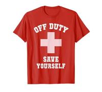 Sarcástico Off Duty Save Yourself Girls Lifeguards Swim Camp Camiseta