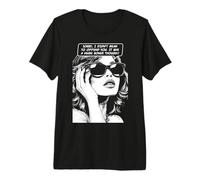 Sarcástico Perdón por Ofenderte Gran Bono Retro Pop Art Girl Camiseta Premium