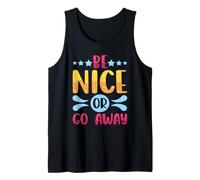 Sarcástico Sé Agradable o Vete Sarcasmo Bondad Camiseta sin Mangas