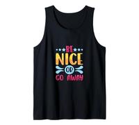 Sarcástico Sé Agradable o Vete Sarcasmo Bondad Camiseta sin Mangas