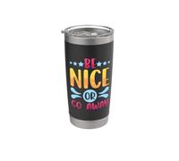 Sarcástico Sé agradable o vete Sarcasmo Bondad Vaso térmico de acero inoxidable de doble pared