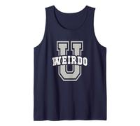 Sarcástico Weirdo University Stay Weird Alumni School Es Camiseta sin Mangas