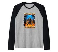 Sarcástico y Divertido Dicho Deja Ver Tus pies Camiseta Manga Raglan
