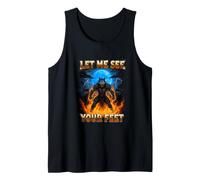 Sarcástico y Divertido Dicho Deja Ver Tus pies Camiseta sin Mangas