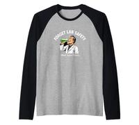 Sarcástico y Divertido Dicho Olvídate de la Seguridad del Laboratorio Quiero superpoderes Camiseta Manga Raglan