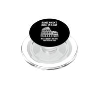Sarcástico y Divertido Dicho Que Roma no fue Construido día PopSockets PopGrip para MagSafe