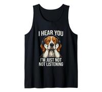 Sarcástico y Divertido Dicho te escucho Simplemente no Estoy Escuchando Camiseta sin Mangas