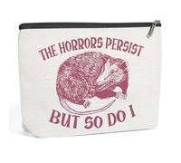 Sarcástico y divertido tema de zarigüeya con temática de zarigüeya, regalo de amor, regalo de salud mental, regalos de fuerza y resistencia, bolsa de maquillaje, bolsa de cosméticos, bolsa de aseo de