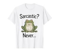 ¿Sarcástico? Yo? Nunca... Broma Inteligente de Rana Diciendo Camiseta