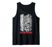 Sarcástico Zombie Halloween Cuando una Puerta se Abre Ventilador de Terror Camiseta sin Mangas
