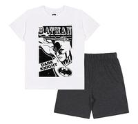 sarcia.eu Batman Pijama de Verano de Manga Corta para niño Blanco y Gris 9 años