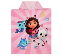 sarcia.eu Bluey Toalla para la piscina, poncho con capucha de SECADO RÁPIDO para niños, PARA LA PLAYA, 100% ALGODÓN 50x115 cm OEKO-TEX (Rosa)