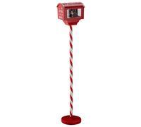 sarcia.eu Buzón navideño con Patas y Papá Noel, Caja DE MÚSICA LED, Adorno navideño, Rojo 27x20x150 cm (A)