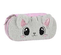sarcia.eu Compartment Estuche Escolar, Gato de Peluche, bolsita con Orejas para niñas 5x22x10 cm (Peluche Gatito)