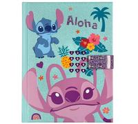 sarcia.eu Diario secreto con código, cuaderno musical para niñas, cuaderno interactivo A5 (DISNEY Stitch)