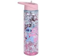 sarcia.eu DISNEY Stitch Botella de agua con boquilla y asa, botella transparente con tubo 550 ml (DISNEY Stitch)